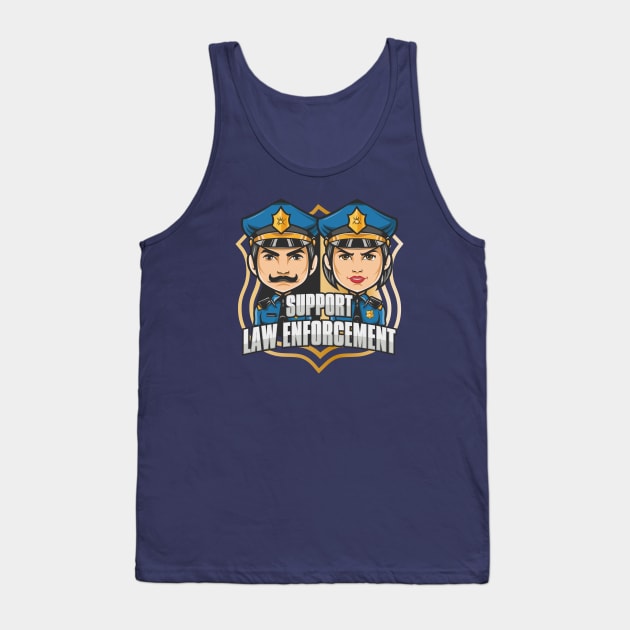 Support Law Enforcement – January Tank Top by irfankokabi